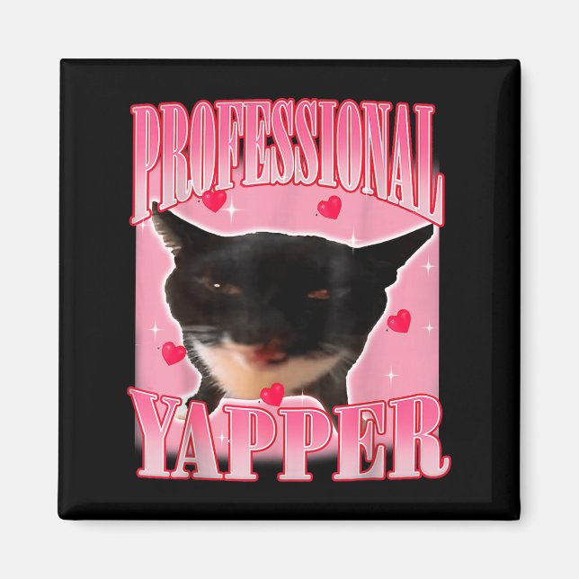 Imán Professional Yapper Cat Funny Oddly Specific Dank  (Frente)
