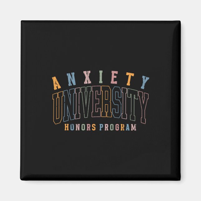 Imán Programa de Honores de Ansiedad Universidad, Salud (Frente)
