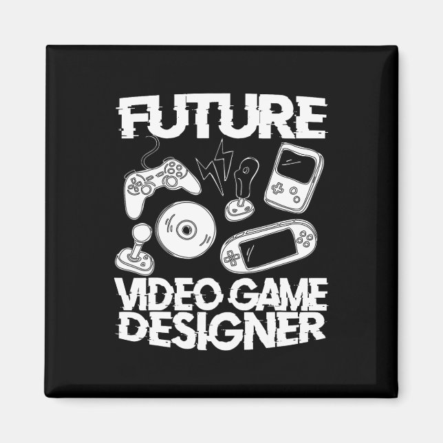 Imán Programación de juegos para niños Diseñador de vid (Frente)