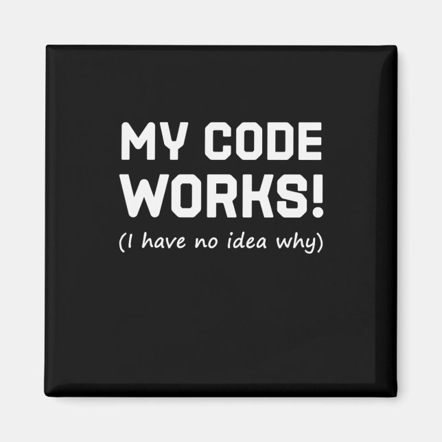 Imán Programador Mi código funciona (Frente)