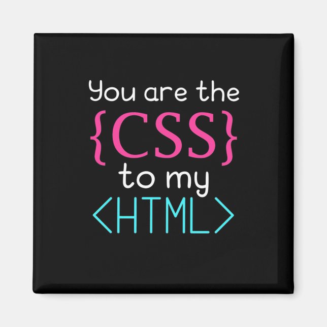 Imán Programador Usted Es El Css A Mi Html (Frente)