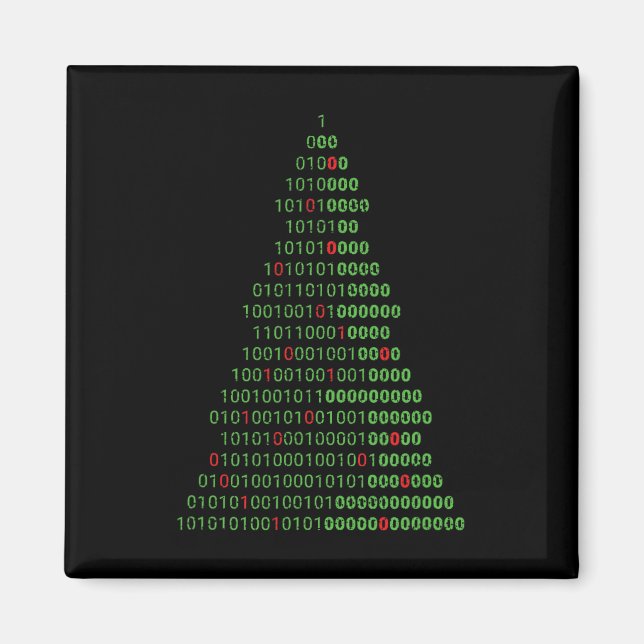Imán Programadores De Computadoras De Árbol De Navidad  (Frente)