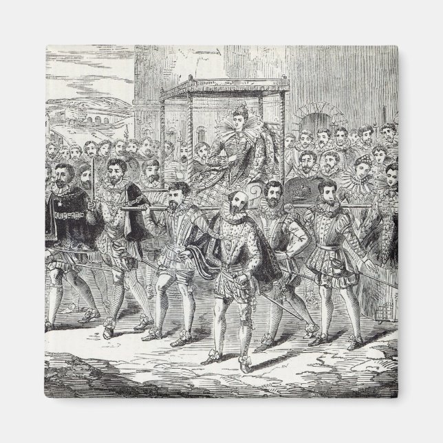 Imán Progreso del estado de la Reina Isabel (Frente)