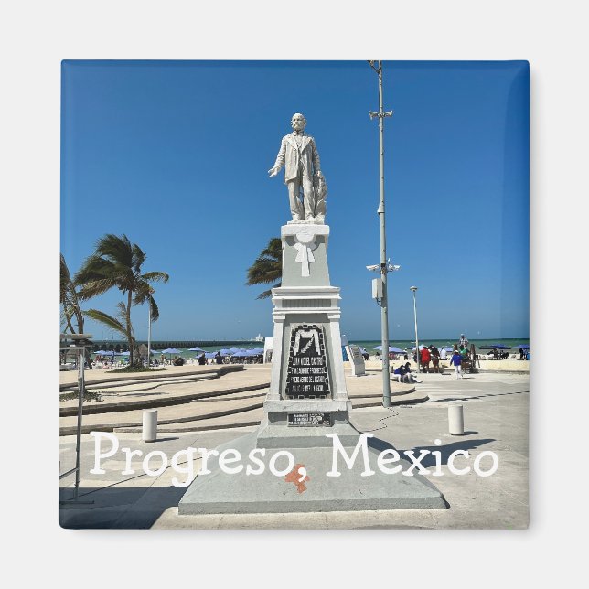 Imán Progreso, México - Magnet cuadrado (Frente)