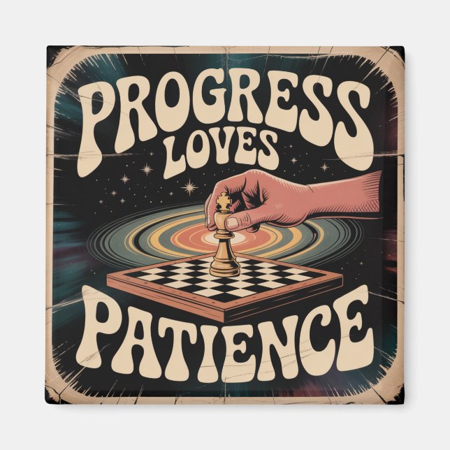 Imán Progress Loves Patience (Frente)