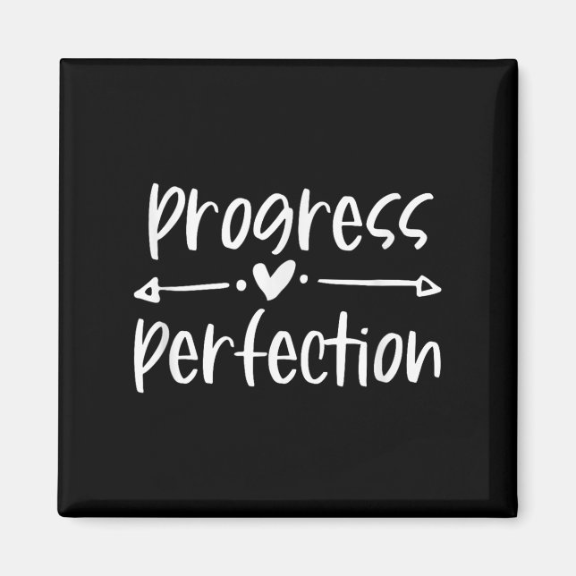 Imán Progress Over Perfection Motivational  (Frente)