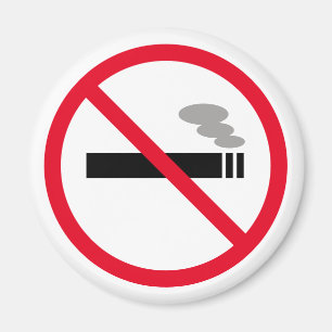Imán Prohibido fumar símbolo del cigarrillo