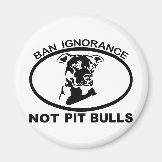 IMÁN PROHIBIR LA IGNORANCIA DE PITBULL NO LA PITBULL (Frente)