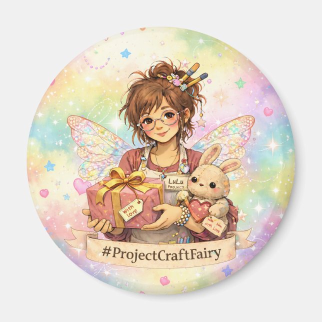Imán #ProjectCraftFairy - Recaudación de Fondos de la C (Frente)