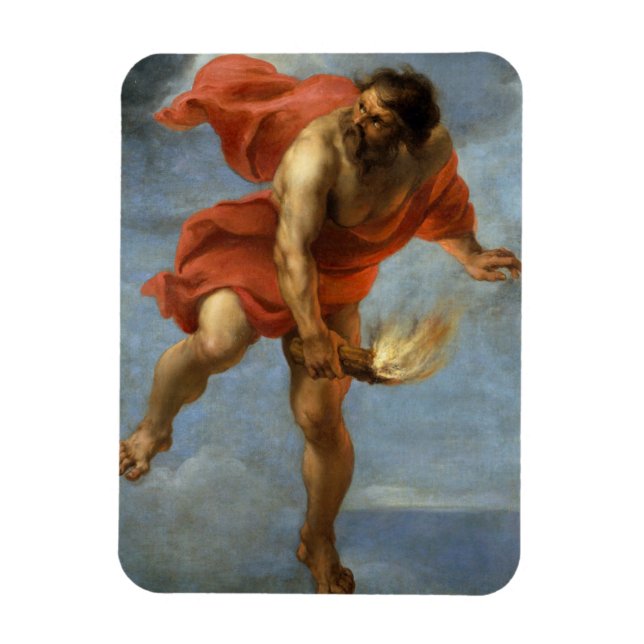 Imán Prometeo cargando fuego (Vertical)