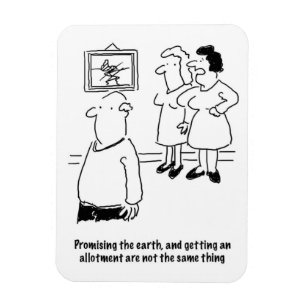 Imán Prometiendo el mundo - Conseguir una parcela