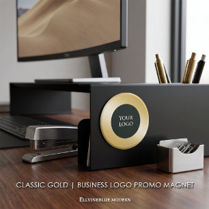 Imán Promoción de logotipo empresarial Classic Gold
