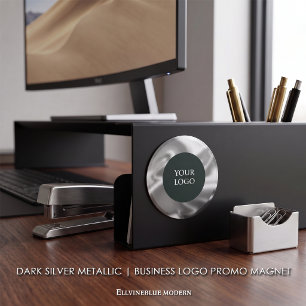 Imán Promoción de logotipo empresarial metálico platead