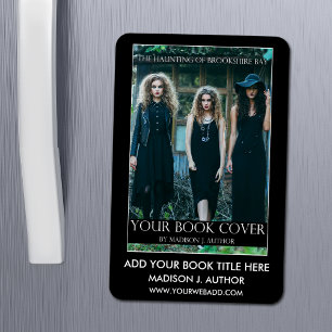 Imán Promoción de portada de libro de autor de escritor
