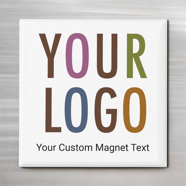 Imán Promoción del logotipo comercial del Personalizado (MISOOK Square Button Magnet with Logo)