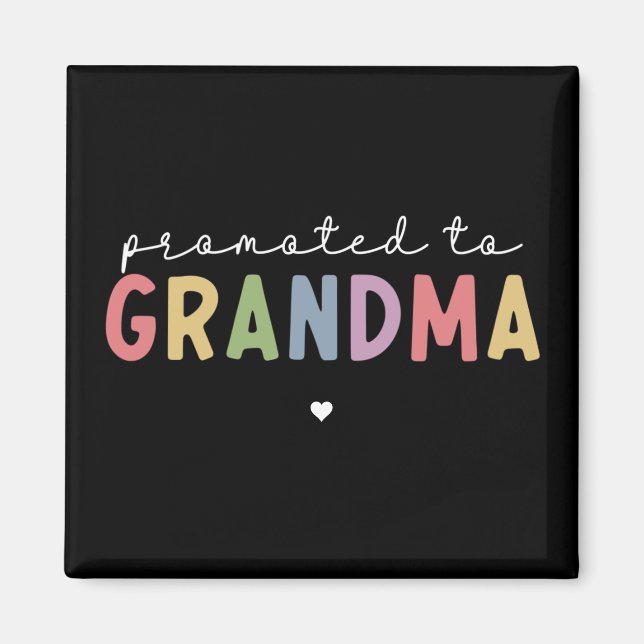 Imán Promocionado a la abuela Nueva Abuela para ser reg (Frente)