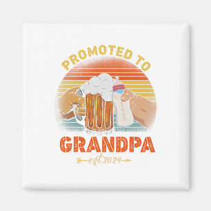 Imán Promocionado Al Abuelo Est 2024 Vintage Del Día De