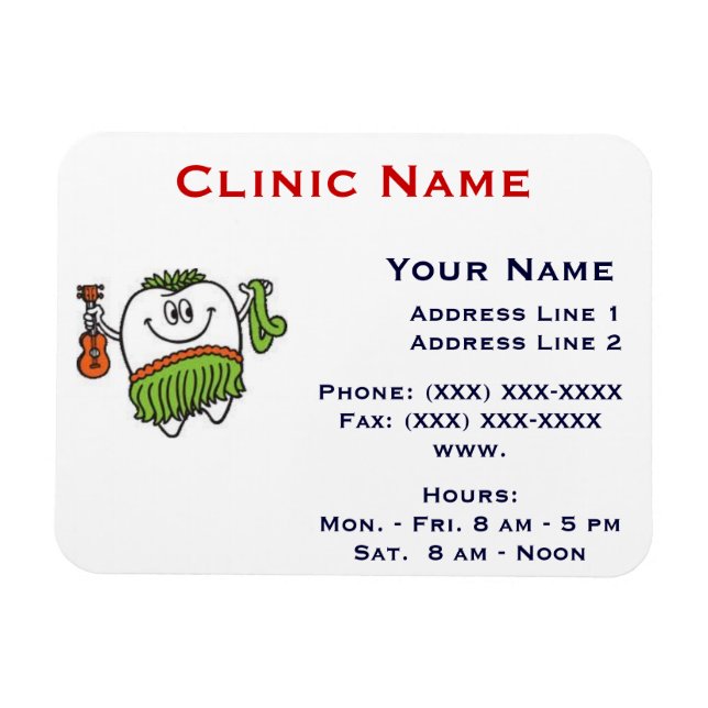 Imán Promocional Clínico - Horizontl/Diente Hoola (Horizontal)