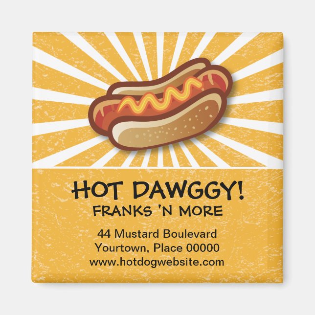 Imán promocional de Hot Dawg