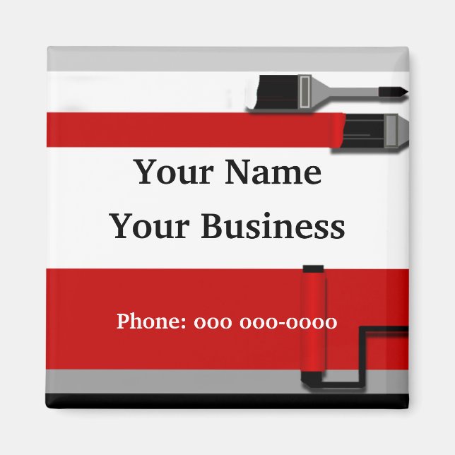 Imán promocional de pincel pintador (Frente)