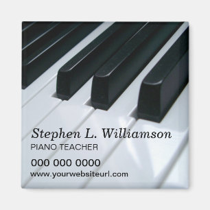 Imán promocional del profesor de piano
