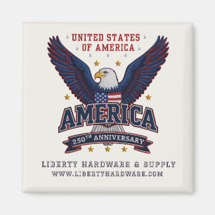 Imán Promocional Empresarial Personalizado USA 250