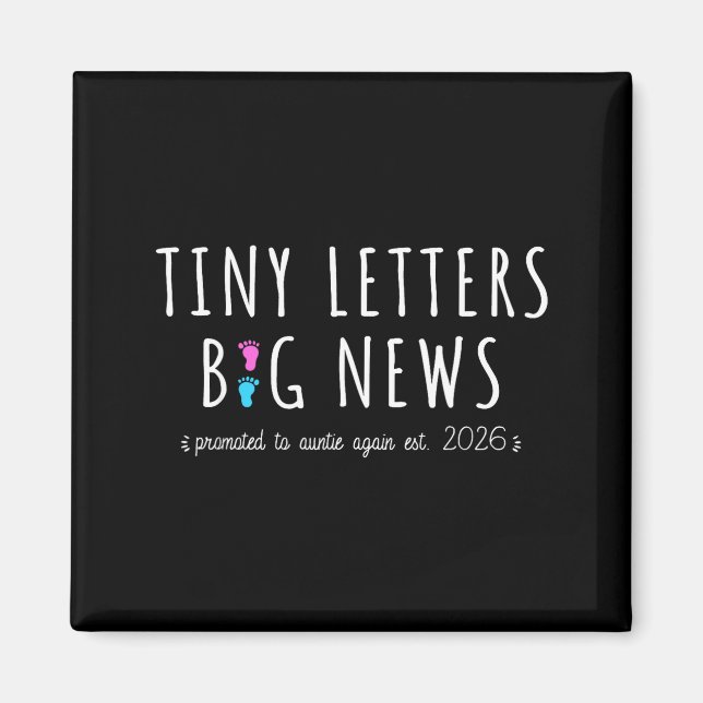 Imán Promoted To Auntie Again 2026-2nd Baby Announcemen (Frente)