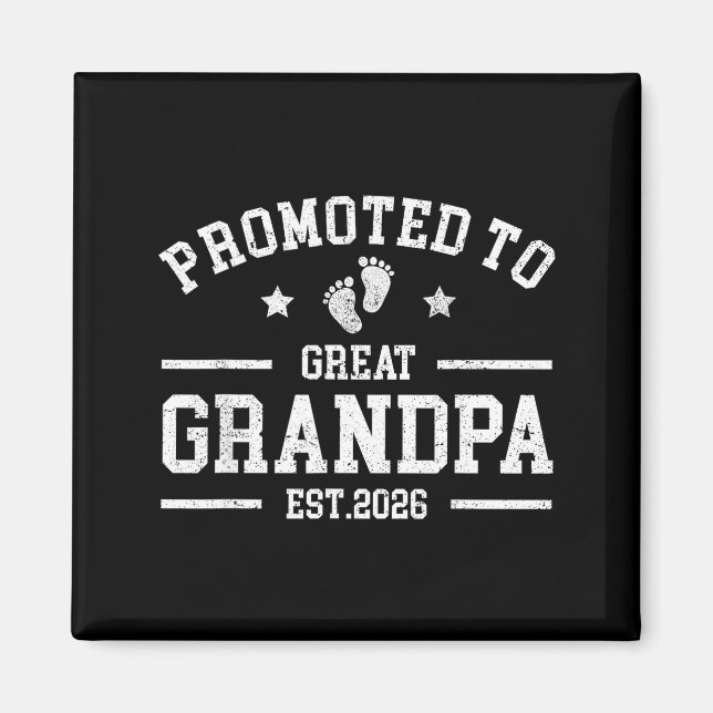 Imán Promoted To Great Aunt Est 2026 New Great Aunt Fat (Frente)