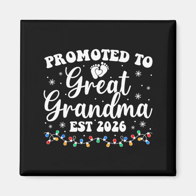 Imán Promoted To Great Grandma Est 2026 First Time New  (Frente)