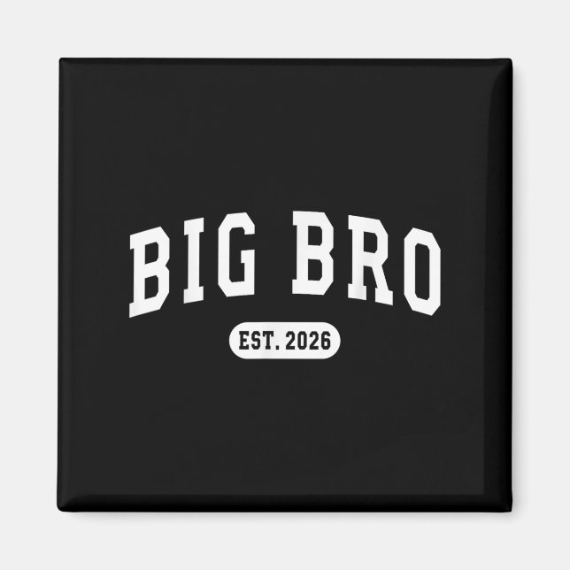Imán Promovido A Big Bro Est 2026 New Brother Baby Anno (Frente)