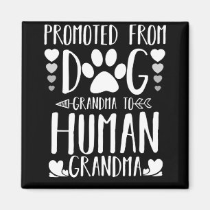 Imán Promovido De La Abuela Perro A La Abuela Humana