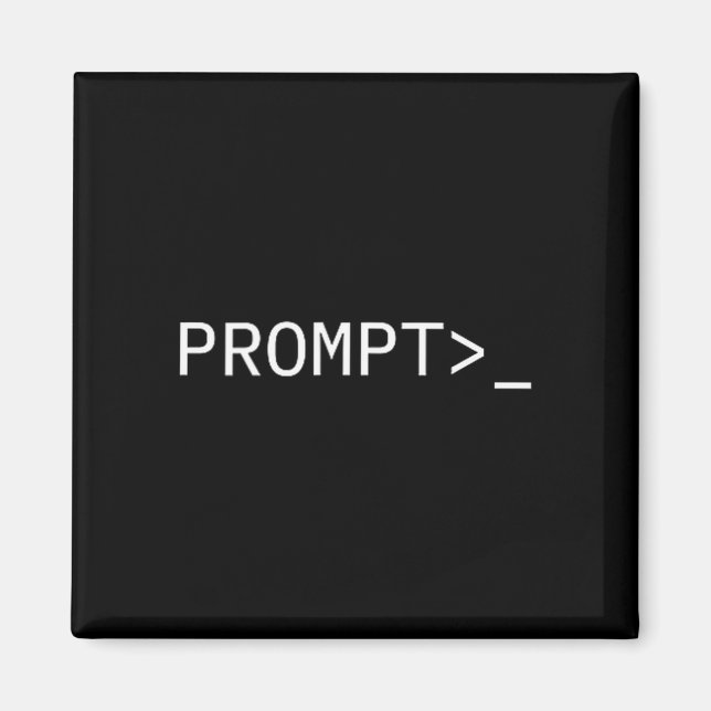 Imán Prompt Coder Gift For Ai Prompt Engineer &amp; Hac (Frente)