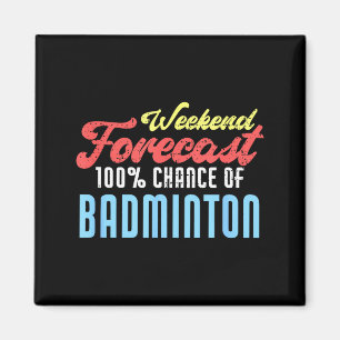Imán Pronóstico de fin de semana jugador de bádminton d