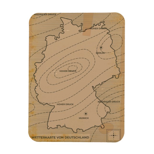 Imán Pronóstico meteorológico de Alemania (Vertical)