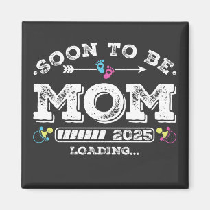 Imán Pronto Mamá 2025 Cargando Cuadrado
