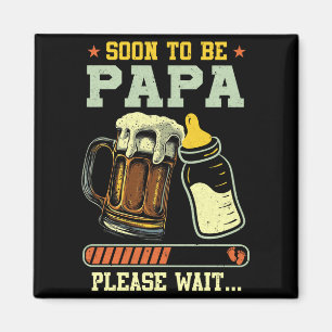 Imán Pronto Papá Est 2025 Anuncio de Embarazo Lo