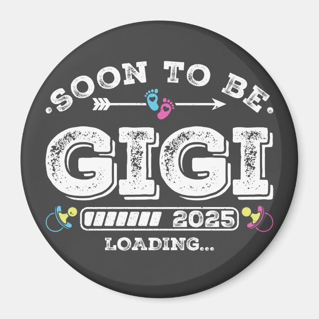 Imán Pronto será Gigi 2025 Círculo de carga (Frente)