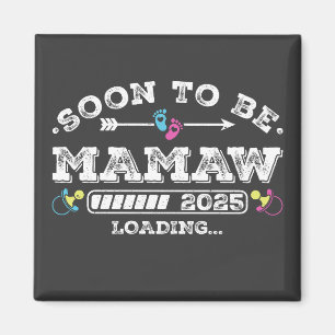Imán Pronto seré Mamaw 2025 Cargando Cuadrado