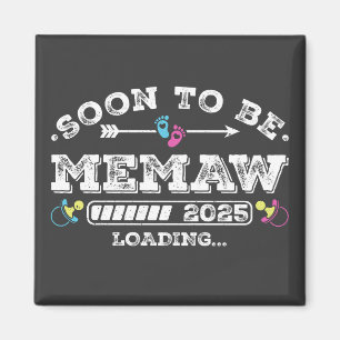 Imán Pronto seré Memaw 2025 Cargando Cuadrado
