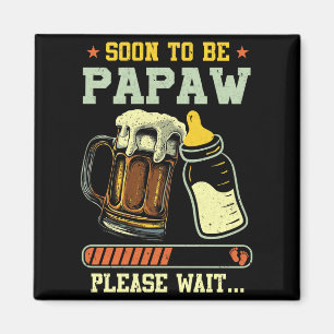 Imán Pronto Seré Papaw Est 2025 Anuncio de Embarazo L