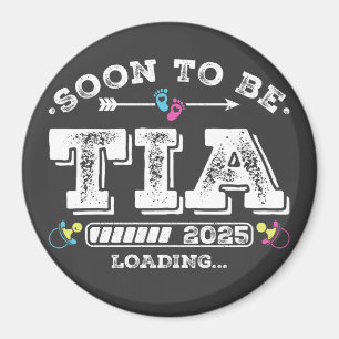 Imán Pronto seré Tía 2025 Círculo de carga