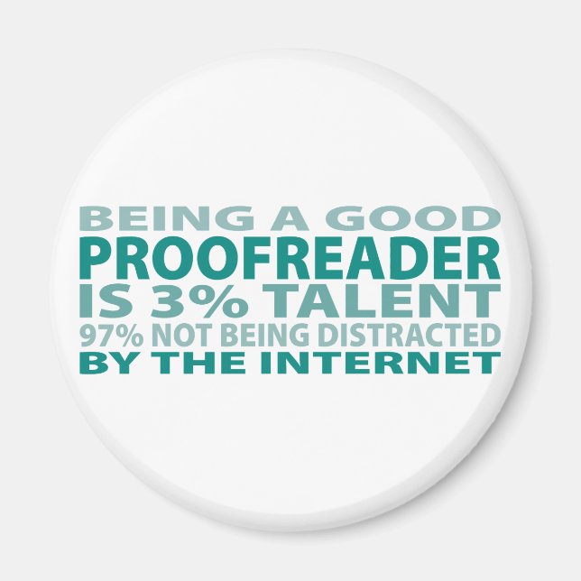 Imán Proofreader 3% Talento (Frente)