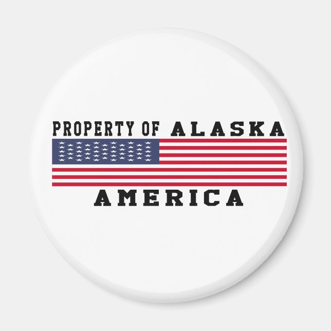 Imán Propiedad De Alaska (Frente)