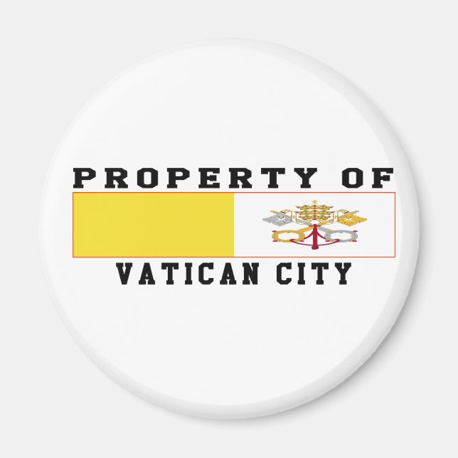Imán Propiedad De La Ciudad Del Vaticano (Frente)
