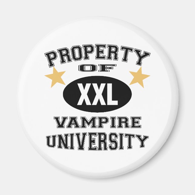 Imán Propiedad De La Universidad De Vampire (Frente)