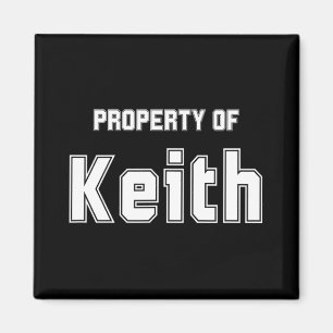 Imán Propiedad De Los Regalos De Keith Funny Bacheloret