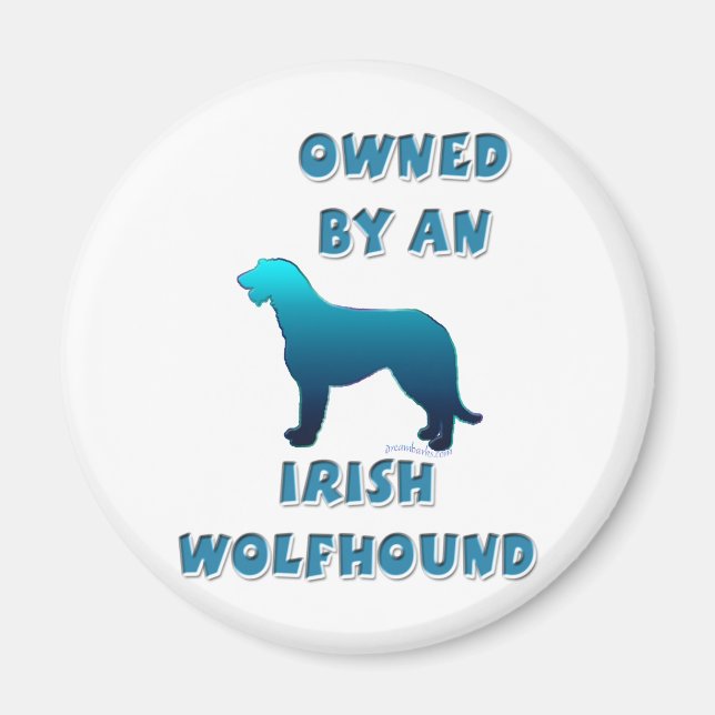 Imán Propiedad de un lobo irlandés (Frente)