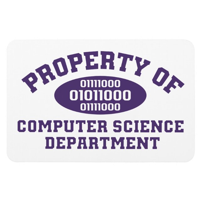 Imán Propiedad Del Departamento De Ciencias De La Compu (Horizontal)