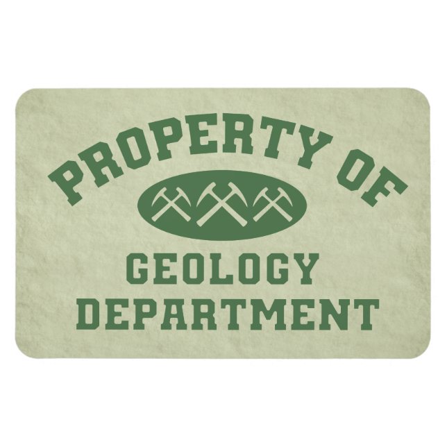 Imán Propiedad Del Departamento De Geología (Horizontal)