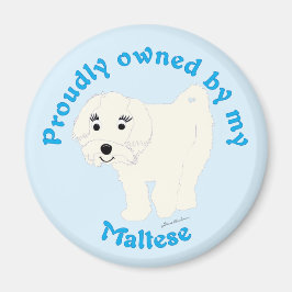 Imán Propiedad orgullosa de un maltés